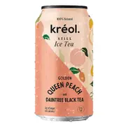 Organic Kreol Queen Peach Sparkling Tea 330ml – Fresh, healthy organic delivery | Doorstep Organics