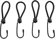 Jiawu 50Pcs Bungee Cords with Hook, Heavy Duty Rubber Tarp Straps, Elastic Rope for Luggage,Camping,Tarps,Bike Rack,Outdoor Tent