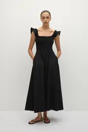 Eudora Midi Dress Black