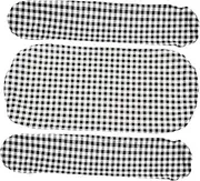 Set Picnic Tablecloth Bench Cover Sturdy Flannel PVC Material Stain Resistant