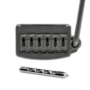 Floyd Rose Rail Tail Tremolo Kit Black Nickel for Strat - Wide RT500W