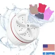Portable Mini Washing Machine Ultrasonic Turbine Clothes Washer For Home Travel