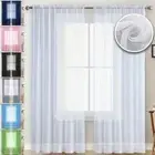 1/2Pcs Tulle Panel Voile Sheer Curtain Living Room Bedroom Kitchen Decoration