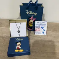 在飛比找蝦皮購物優惠-全新二手Disney迪士尼米奇英文字母鑰匙純銀項鍊鎖骨鏈18