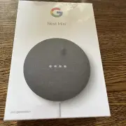 NIB Google Nest Mini (2nd Generation) Smart Speaker Charcoal color