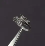 925 Solid Sterling Silver Plain Adjustable Toe Ring h349