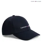 Tommy Hilfiger Blue Kids Essential Logo Baseball Cap (W59343) | $53