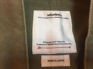 18aw visvim SANJURO BENNY JKT 秋冬 日式工作軍外套 軍綠L 日本製 現貨