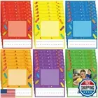 Feifeiya 36 Pcs Kids Photo Nameplates for Desk Kids Name Tags Labels Stickers