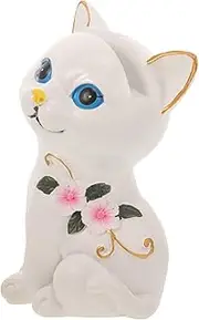 TEMPNAP Creative Cat Eyeglass Holder Lifelike Display Stand for Home Office Shops Glasses Organizer to Keep Eyewear Safe From Scratches Stylish Desk