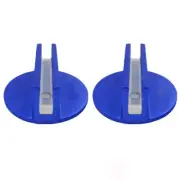 2XBlue Aluminum Slotted Magnetic Jack Pad Pinch Weld