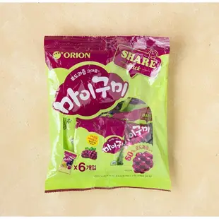 [韓國直送✨] Orion 好麗友 My Gummy 軟糖 葡萄 / 綠葡萄 / 水蜜桃 / 櫻桃 259g X 6包