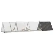 Andala Pets Rabbit Cage Dark Grey 403.5x80.5x71 cm