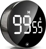 Digital Kitchen Timers, Magnetic Visual Timer Large LED Display Magnetic Countdo
