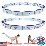 Elastic Yoga Stretching Strap with Loops,CEILIWEN Stretch Straps For Physical