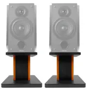 (2) 8” Wood Bookshelf Speaker Stands For Edifier R1850DB Bookshelf Speakers