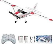 HAWK'S WORK 4 Channel RC Plane, Ready to Fly Remote Control Airplane, Brushless Motor 6-axis Gyro Stabilizer Stunt Flying Upside Down, Easy Trainer for Beginners & Adults