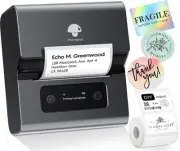 M221 Label Maker, New Upgraded 3 Inch Bluetooth Thermal, Easier & More Stable...
