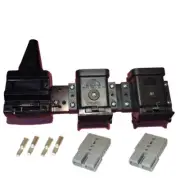 Anderson Plug 50 Amp x2 & Covers & 12 pin Flat Trailer Socket Mounting Bracket