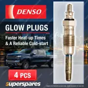4 x Denso Glow Plugs for Chrysler Voyager II ES III GS 2.5 TD 4Cyl 1992 - 2001