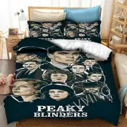 v5492 Bed Sheets Peaky Blinders Printed Bedding Set 3PCS Duvet Cover & Pillowcase(s) Gift Bed Sheets IU5492