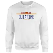 Back To The Future Outatime Plate Sweatshirt - White