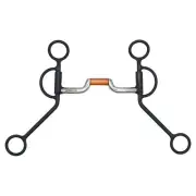 ARGENTINE SNAFFLE Hinge Copper Roller Port Bit