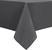 DWCN Rectangle Tablecloth - Waterproof & Wrinkle Resistant Washable Fabric Table Cloth for Dining, Party and Outdoor Use,137 x 203cm,Grey