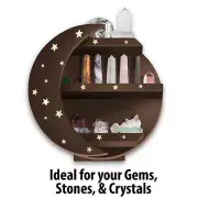Moon Shelves, Boho Decor, Shelf For Crystal, Moon Shelf, Wall Decor, Floating Sh