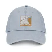 Denim Hat "Just Nuke It !" Golf Embroidered Denim Hat