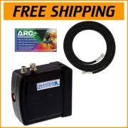 Master Model C16-B Black Mini Air Compressor - Adjustable Pressure & Quiet
