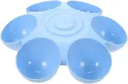 Alasum Flower Shape Pet Food Bowl Multi Grid Feeding Holder for Cats Dogs Dual Function Water and Food Container Elegant Design for Home Use