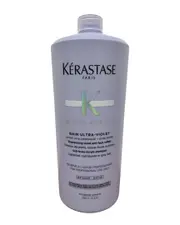 Kerastase 34oz Bain Ultra-Violet Purple Shampoo For Lightened, Cool Blonde, Bleached, or Grey Hair