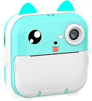 Kids Camera Instant Print for Girls Boys, Instant Camera Holiday Birthday Gifts, Printable Camera Toddler Portable Travel Print Digital Camera Toy, Blue