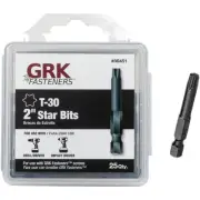GRK 2 In. T30 Torx Screwdriver Bit (25 Ct.) 86451 GRK Fasteners 86451