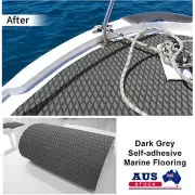 EVA Foam Boat Flooring Mats Non slip Boat Decking Sheet , Dark Grey Diamond