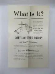 Ira Freeman Ft Edward Ny Razor Strop Leather Advertising Paper Flyer Vtg Old