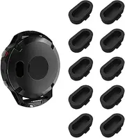 LDFAS Fenix 8/7/7S/7X 5/5S/5X Plus/6S 6 6X Charger Port Protector, Silicone Dust Plug Anti-dust Plugs Compatible for Garmin Venu 2/Vivoactive 3/4/Instinct 2/Forerunner 935/45S/945 (10 Pack)