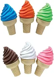 Raymond Geddes Ice Cream Shoppe Scented Eraser with Sharpener (Pack of 24)