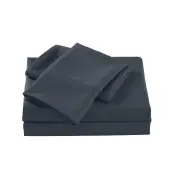 Royal Comfort Bamboo Cooling 2000TC Sheet Set Double - Charcoal