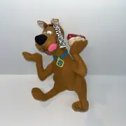 NWT Rare Vintage Scooby Doo Plush Holding Hot Dog Stuffed Animal Cartoon Network