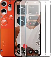 FDHYFGDY Screen Protector for Nothing CMF Phone 2 Pro Tempered Glass, Pack of 2 + 3 Camera Protection and Glass Screen Protector, 9H Hardness, Anti-Bubble HD Screen Protector