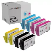 8PK 564 XL for HP CN684WN CB323WN CB324WN CB325WN Ink Cartridge B209A B210A C309