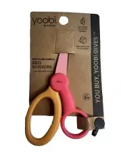 Kids Scissors Safety blunt tip 5" Children 6+ Pink Orange Yoobi