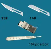 Dental Scalpel Blades 13 14 Surgical Knife Blade holder 3 4 Handle Disassemble