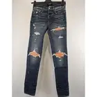 Amiri Q:3 / MX1 Ultrasuede Jean in Deep Classic Blue BNWT 32