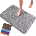 Quick Dry Rose Floor Mat Non Slip Bathroom Carpet New Bath Floor Mat Bathroom