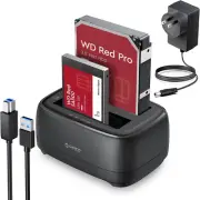 Dual Bay External Hard Drive Docking Station USB 3.0 to SATA with Duplicator/ Of