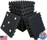 Egg Crate Foam Sound Proof Foam Panels for Walls，2"X12"X12"inch Studio Foam,E