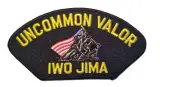 Uncommon Valor IWO JIMA Patch - Great Color - Veteran Owned Business